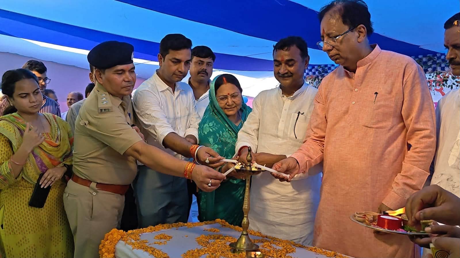 वनसप्ति माई स्थान के समीप जिला प्रशासन द्वारा वनसप्ति माई महोत्सव का आयोजन किया गया